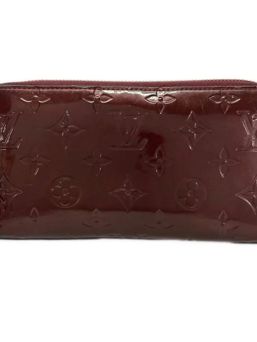 LOUIS VUITTON Zippy Wallet M91536 Rouge Fauviste Monogram Vernis SP1111